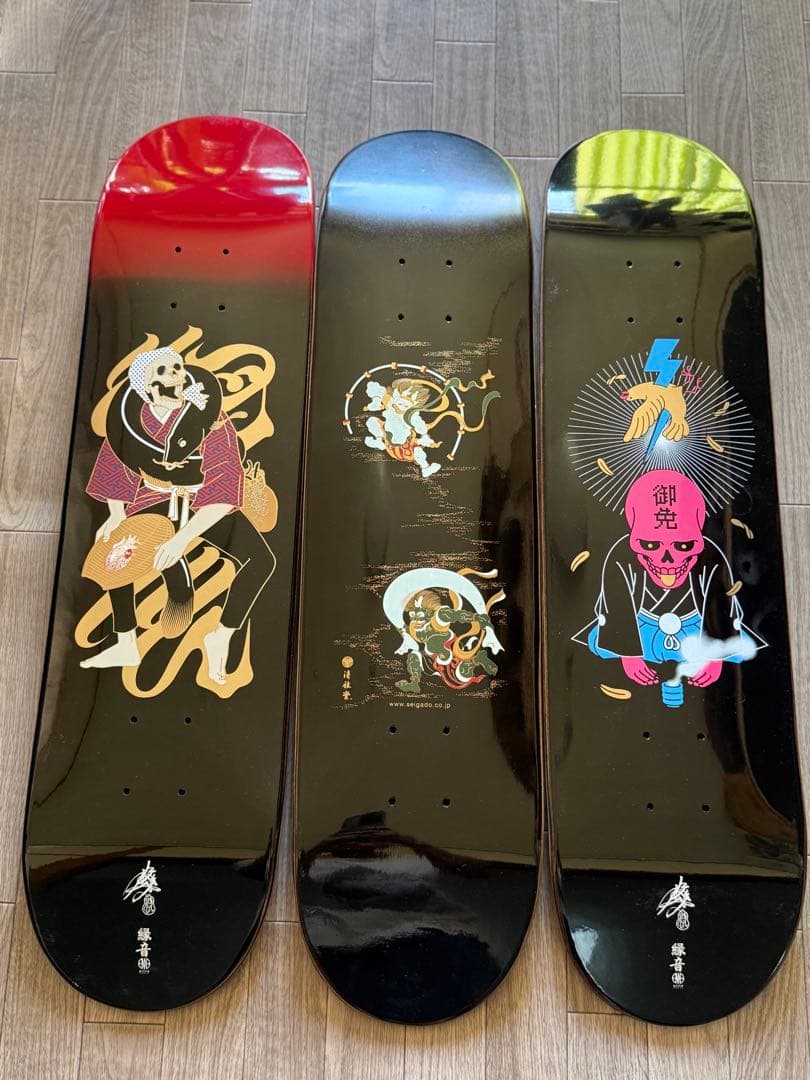 アートグラフィック スケートボードデッキ 3枚セット