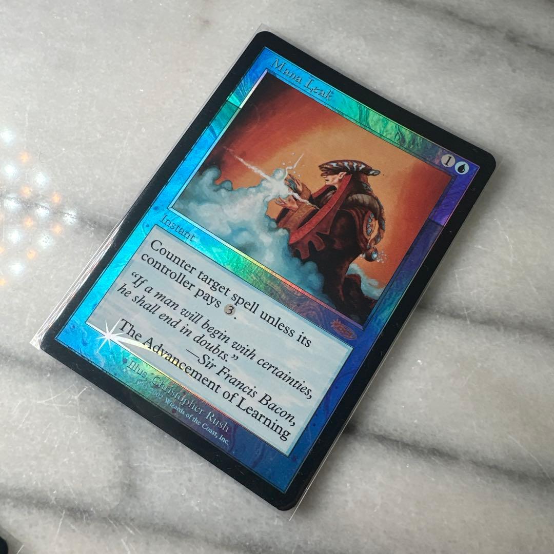 エラーカード FOIL マナ漏出 Mana Leak NM 英語 DCIマーク