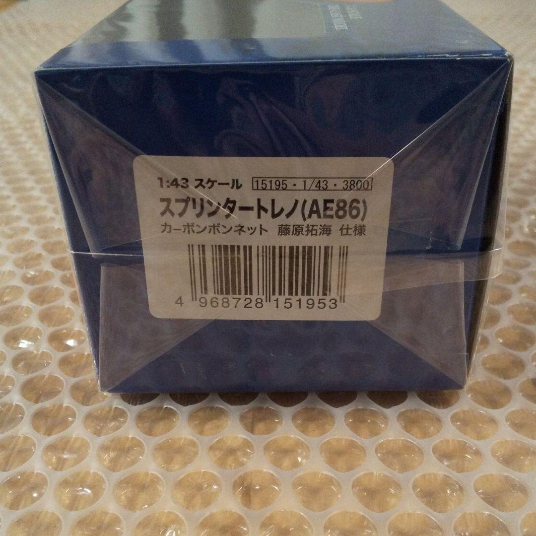 1/43 頭文字D トレノ AE86 カーボンボンネット 藤原拓海