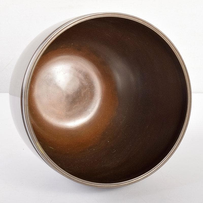 茶道具　中川浄益造　銅製　建水　共箱　M　R4893