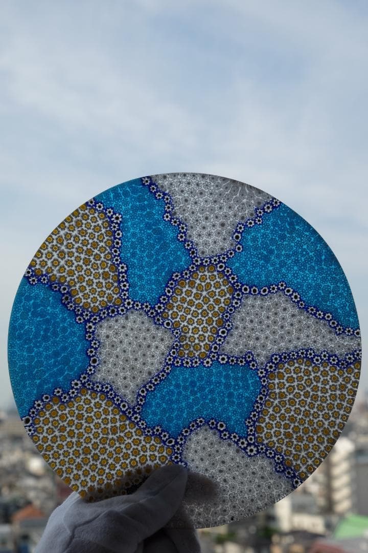 ベネチアガラス プレート ミルフォオリ ムリーニ チェア 舩木倭帆 田子美紀