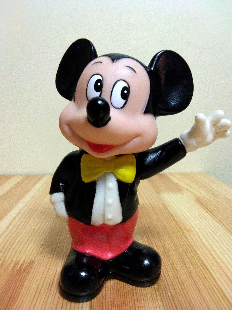 Disney ディズニー 貯金箱 ミッキー ミニー 人形 フィギュア レトロ