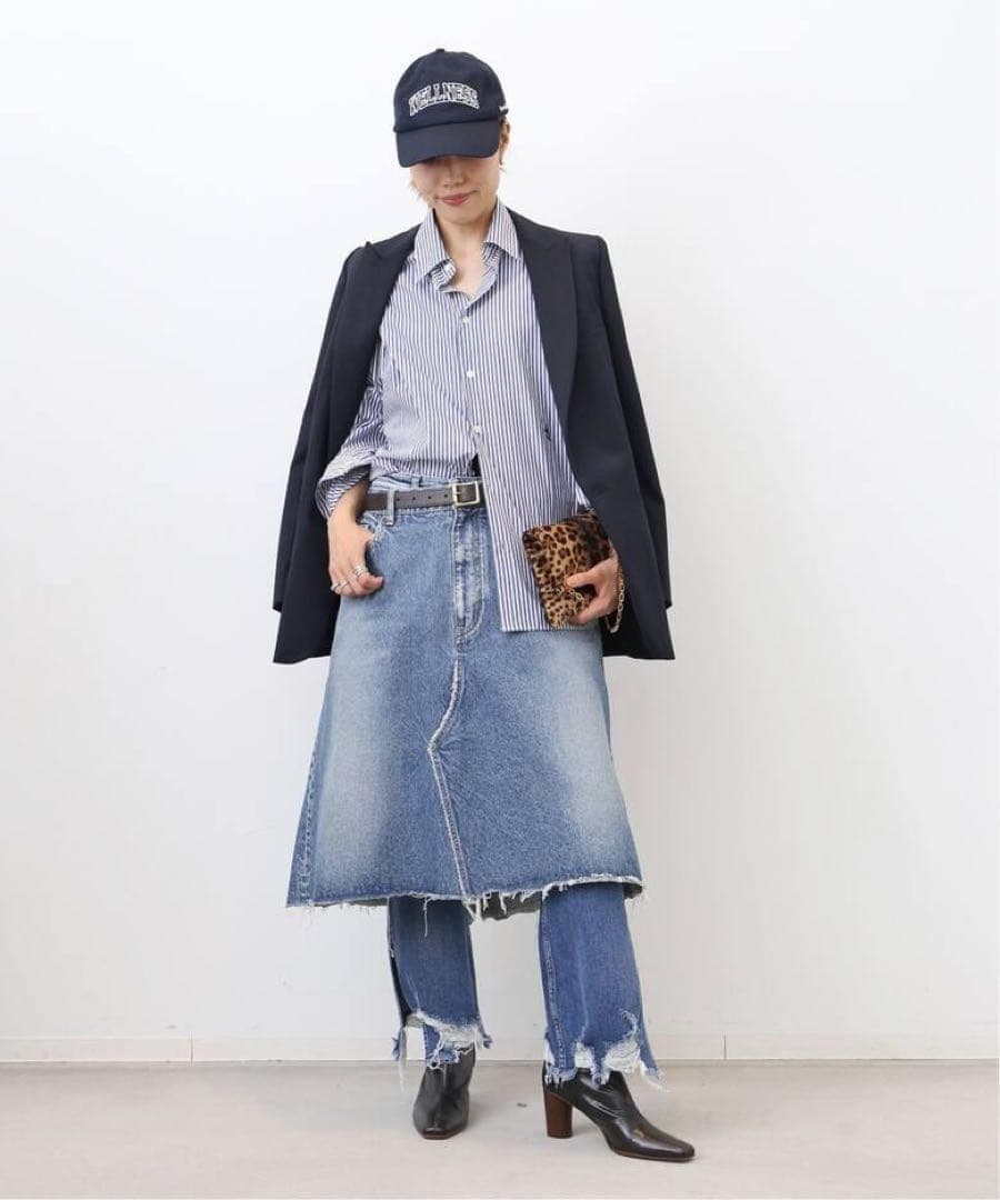 極美品　マディソンブルー5POCKET REMAKE A-LINE スカート