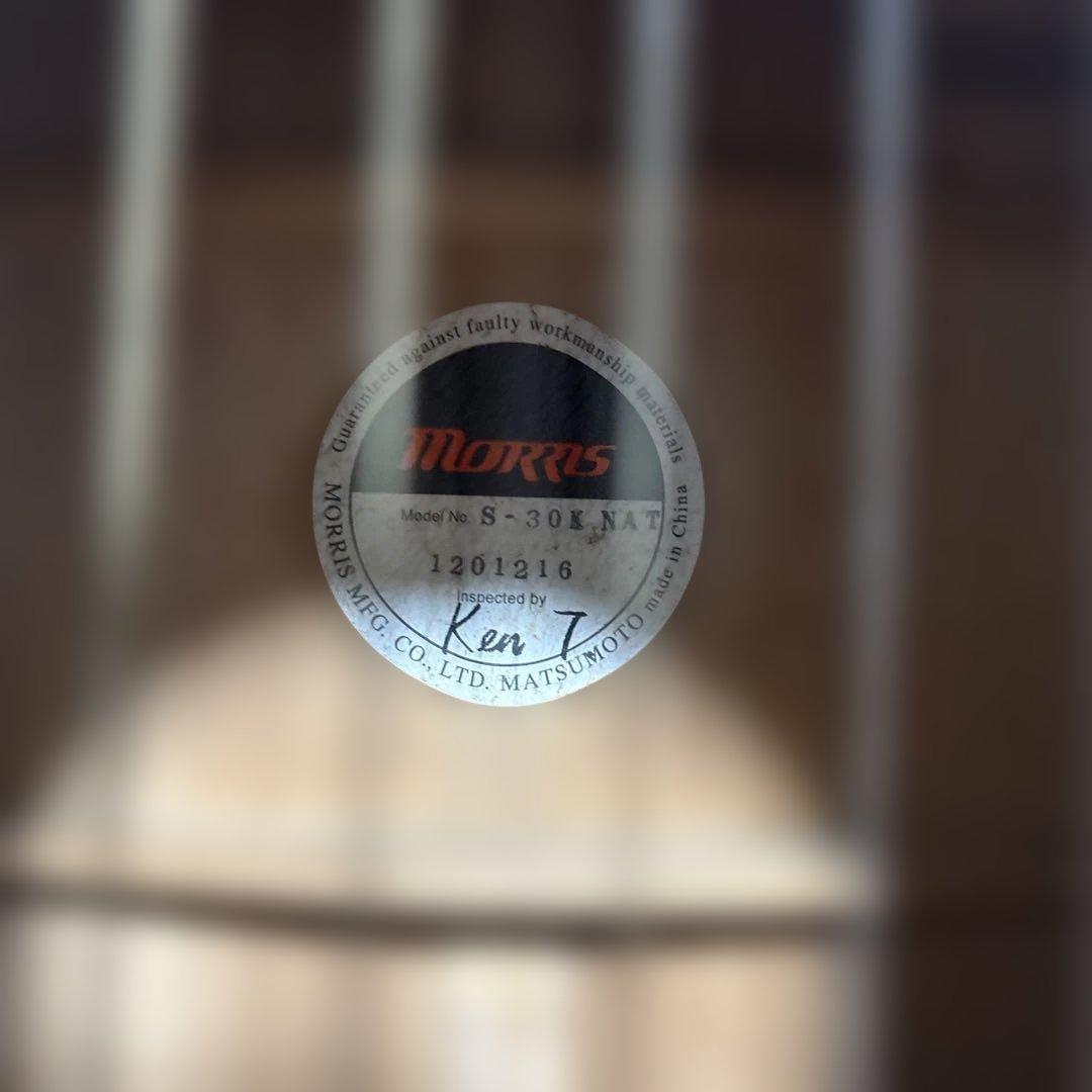 Morris モーリス アコースティックギター S-30K 2018年製
