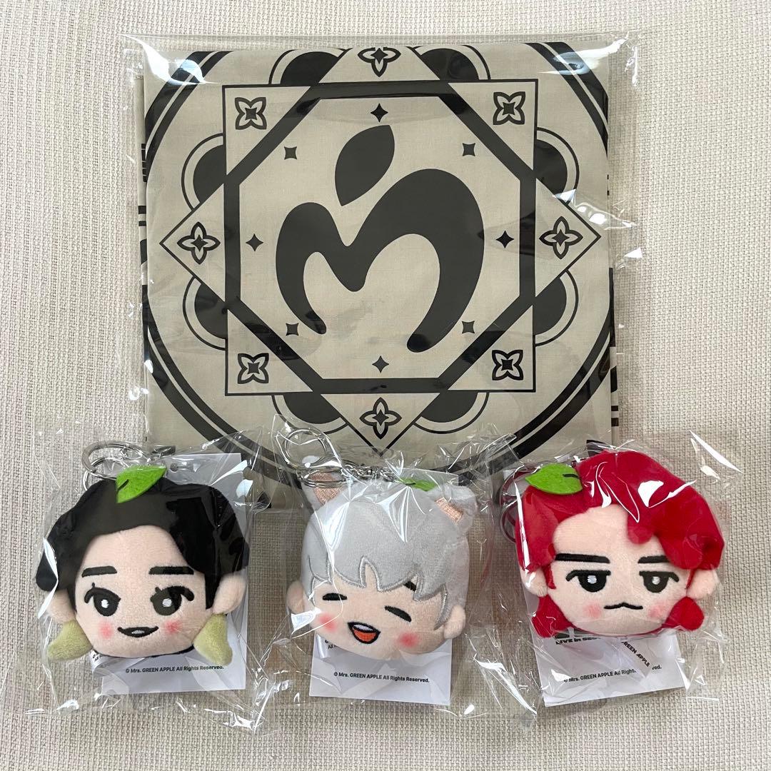 ミセス ソウルコン プラッシュキーリング バンダナ ４個セット