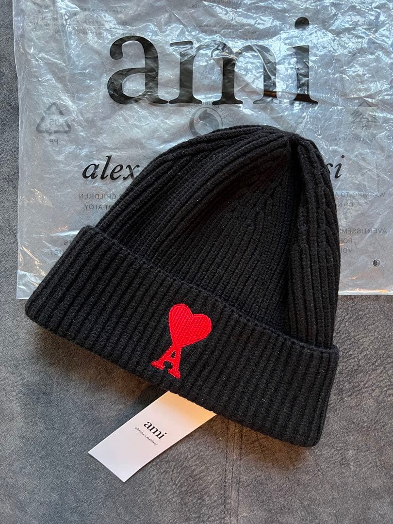 あーちゃん★ amiparis ニット帽 黒