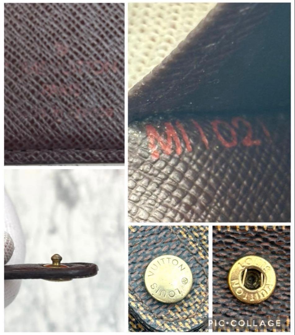 【極美品】ルイヴィトン ポルトフォイユ ヴィエノワ ダミエ がま口 二つ折り財布