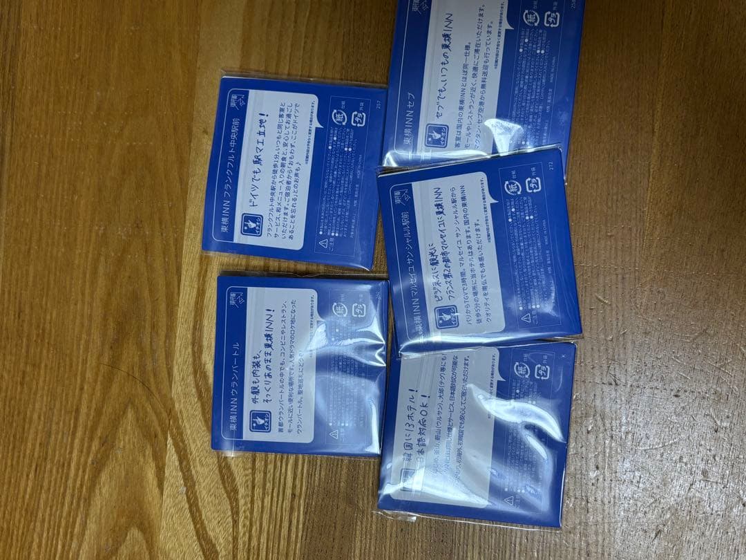 東横イン各国ピンバッジセット（モンゴル・ドイツ・韓国・フランス・フィリピン）