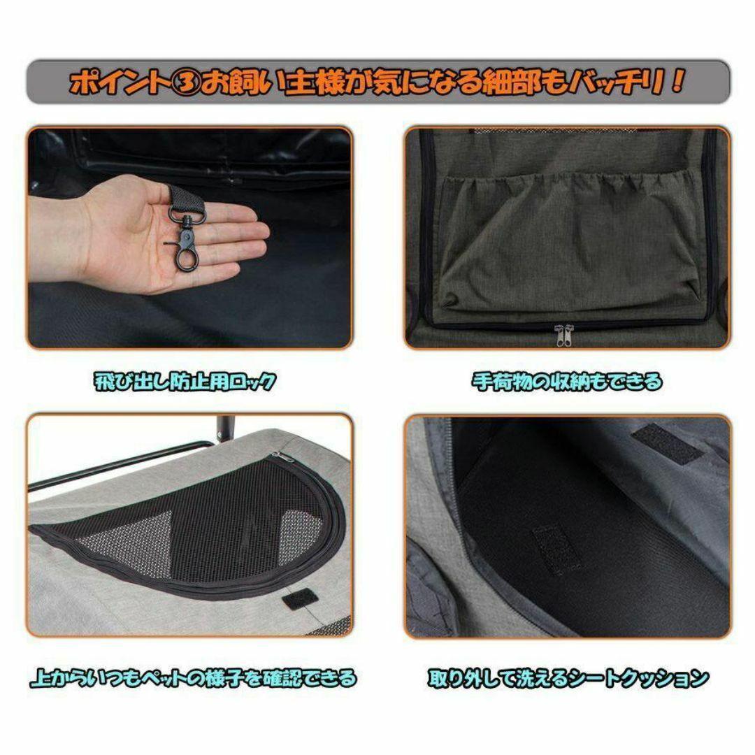 特価❕折り畳み❕ペットカート ペットキャリー 犬 猫 ペットバギー 青 介護用