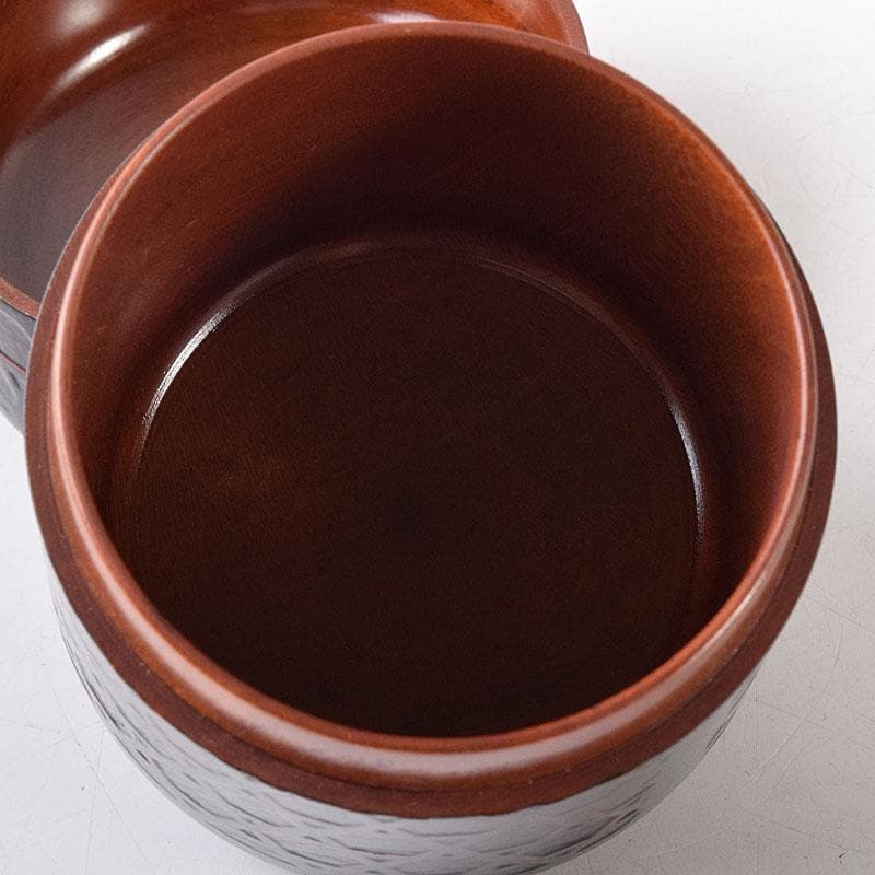 茶道具　岡本漆専堂　岡本昌三作　蕨蒔絵　棗　共箱　V　7322