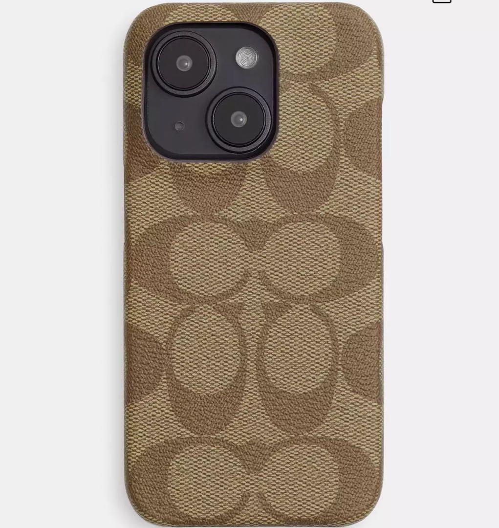 ★新品★COACH(コーチ)★iPhone15proケーススマホシグネチャー