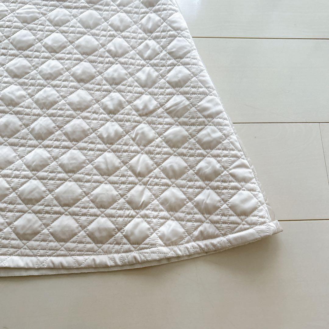 chataro エストネーション キルティングフレアスカート ホワイト