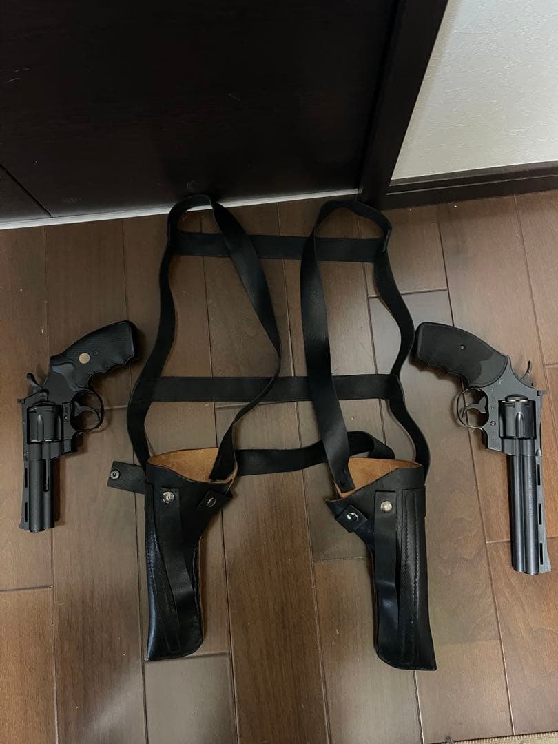 ショルダーホルスター ダブル 牛革ハンドメイド