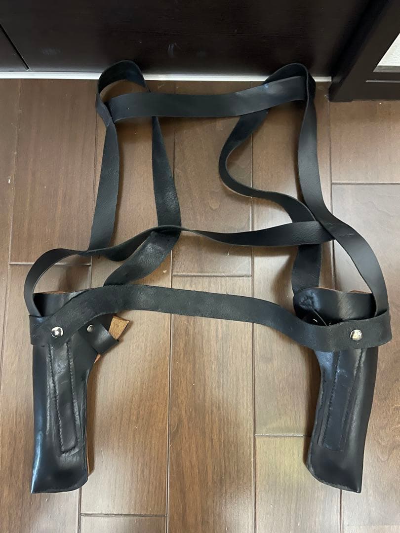 ショルダーホルスター ダブル 牛革ハンドメイド