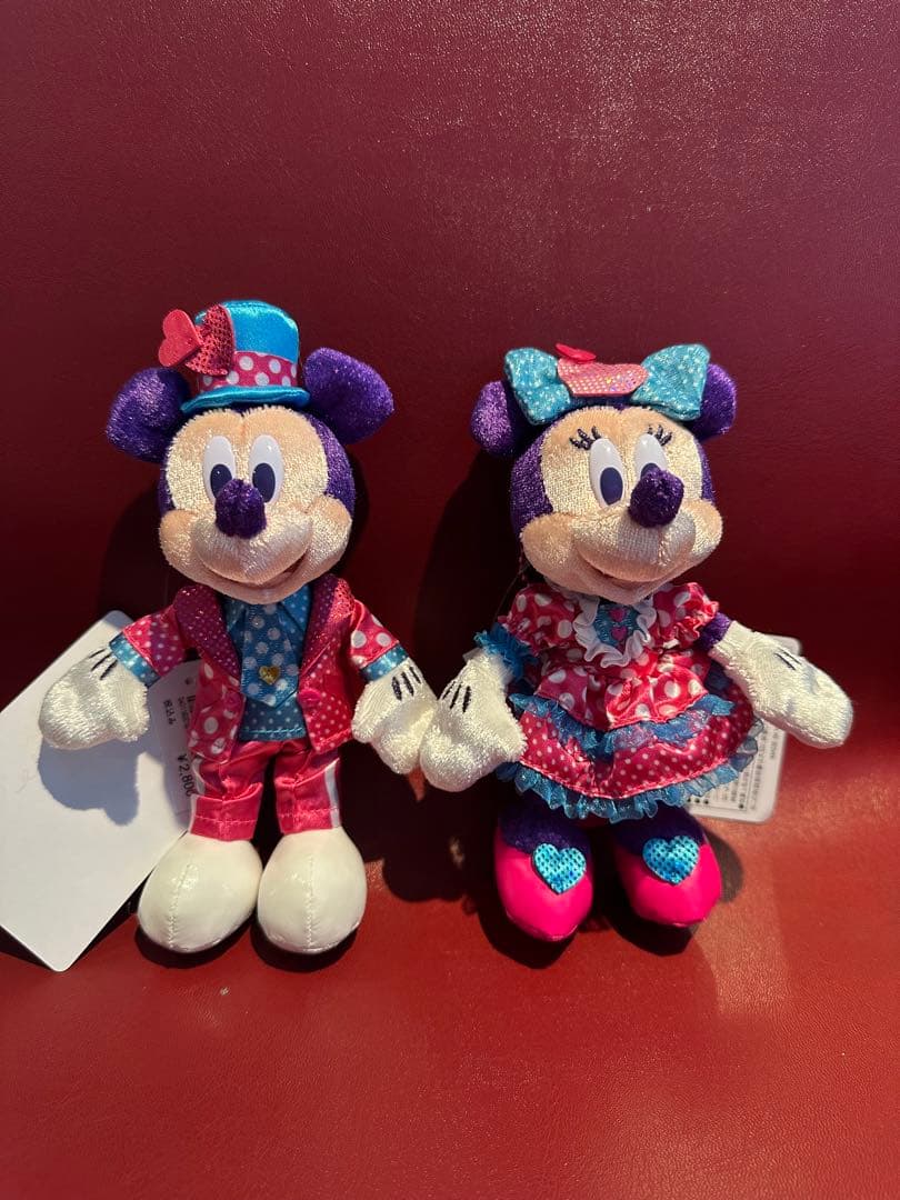 ミッキー　ミニー　ぬいぐるみバッジ　ディズニー　パルパルーザ　パルパル