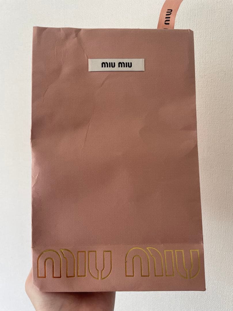 【値下げ】 miu miu 三つ折り財布 madrus 5MH021 水色