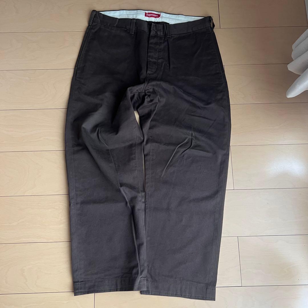 パンツ SUPREME PIN UP CHINO BROWN