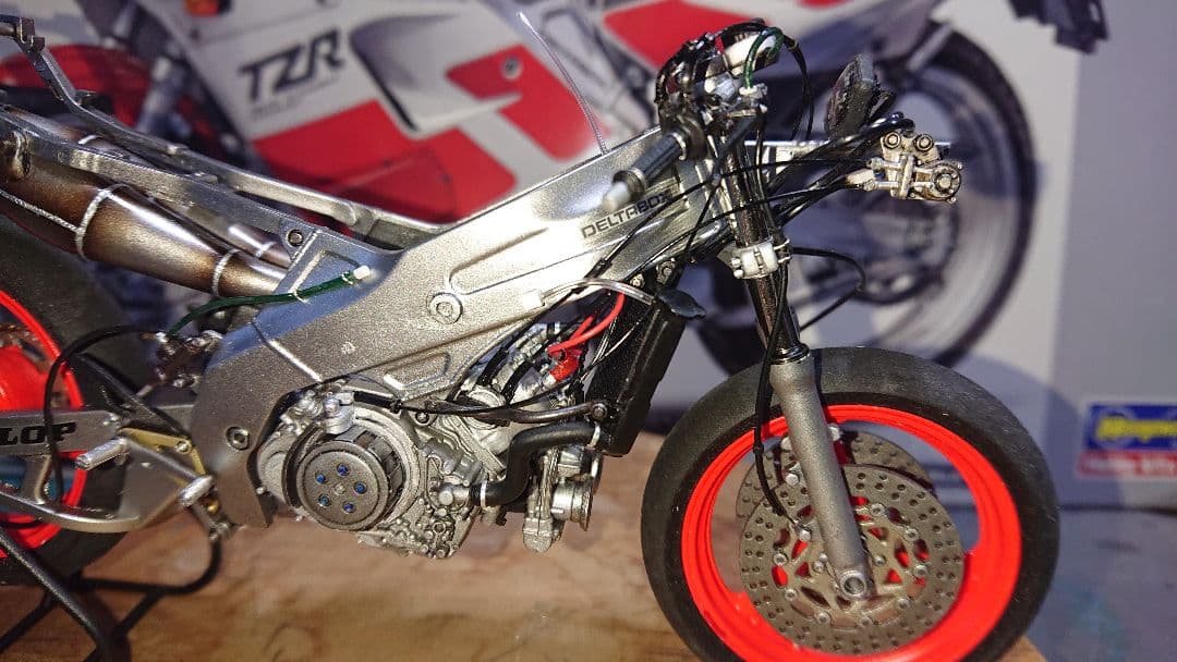 ヤマハ TZR3MA(改)88\"TZ250M本間利彦仕様 完成品 ハセガワタミヤ