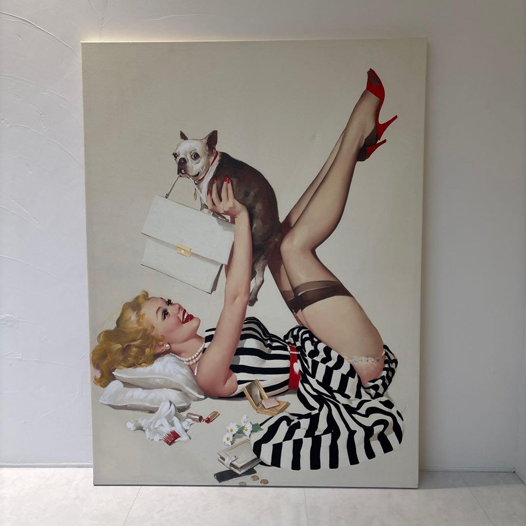 希少★KARE★大型アートパネル 120×90cm ピンアップガール
