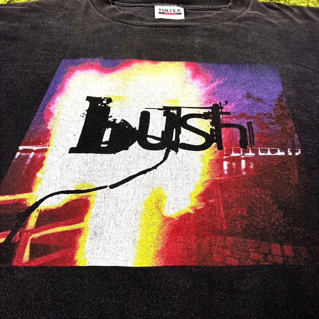 90s BUSH Photo BAND T 黒 TULTEX XL ジャマイカ製