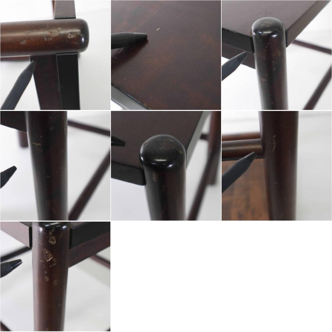 北海道民芸家具 ＃670 サイドテーブル スクエアスツール 花台 樺無垢材