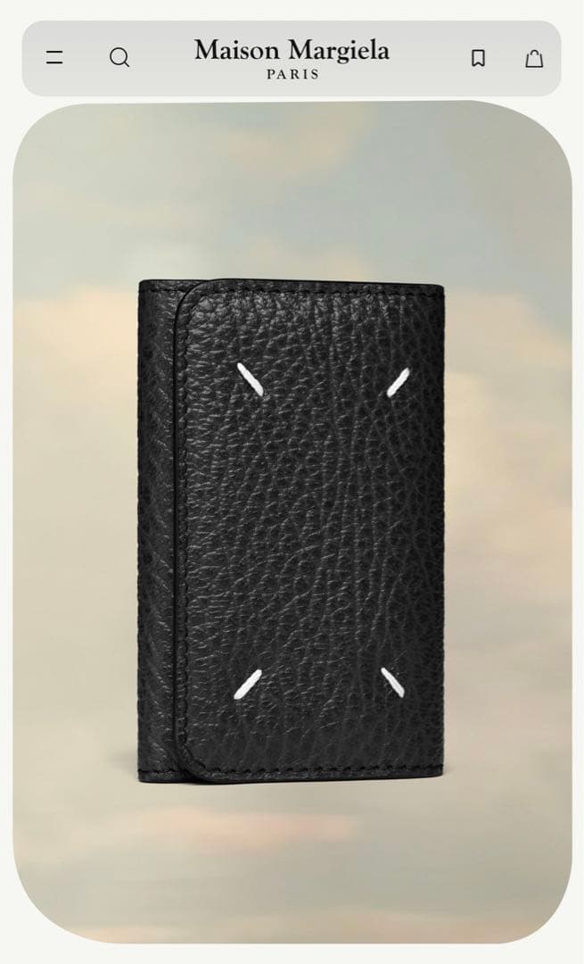 【未使用品】Maison Margiela ブラックキーケース