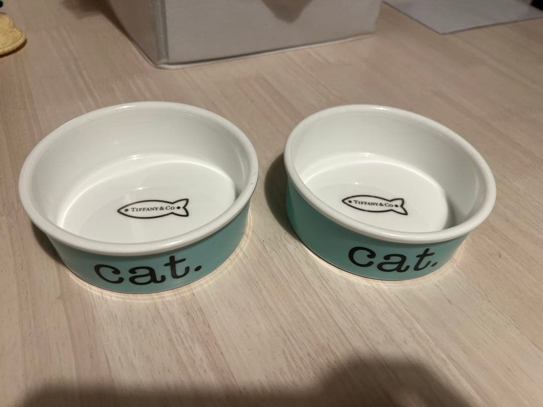 Tiffany & Co. 猫用食器 2個セット