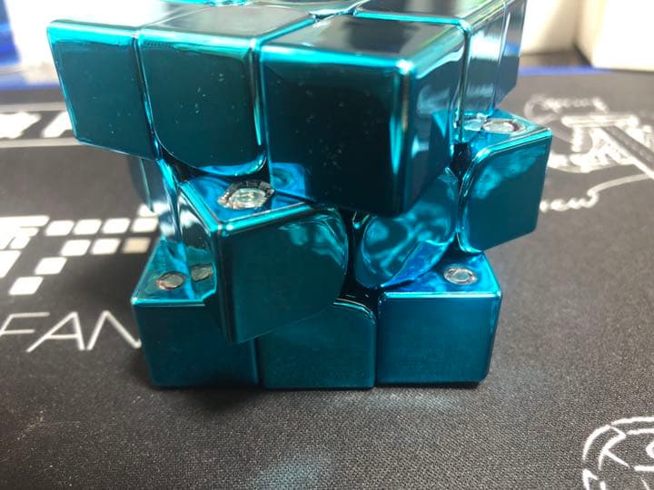 GAN 356XSM llic「電気メッキ」水色 ルービックキューブ