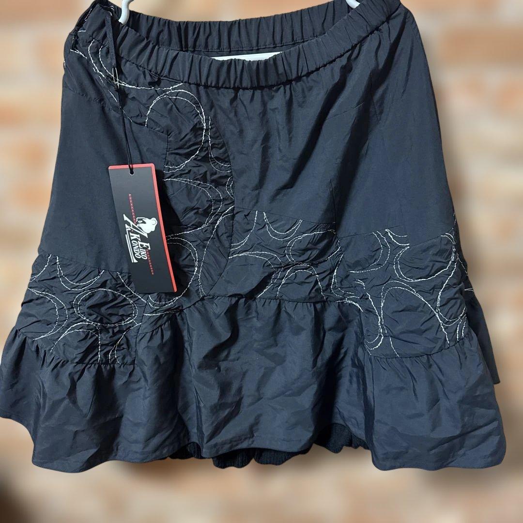 新品タグ付51700円EIKO KONDO フレア2重スカート