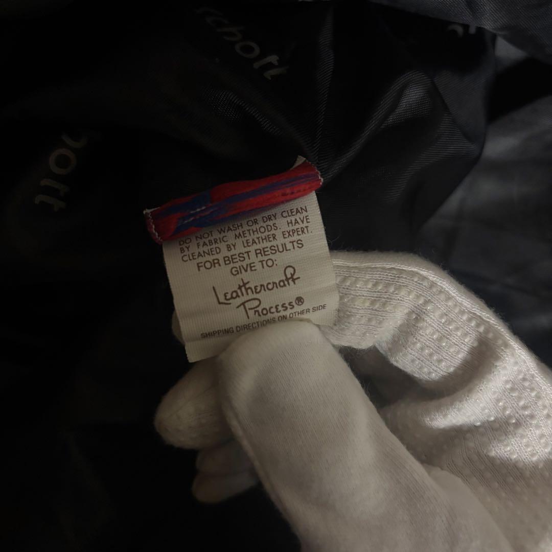 Schott 247W 短丈　シングルレザーライダース　レザージャケット　S