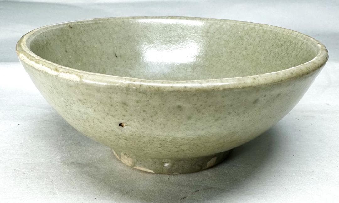 宋時代 龍泉窯青磁茶碗 時代品 伝世品焼物 歴史唐物 ウブ品 WWTT001