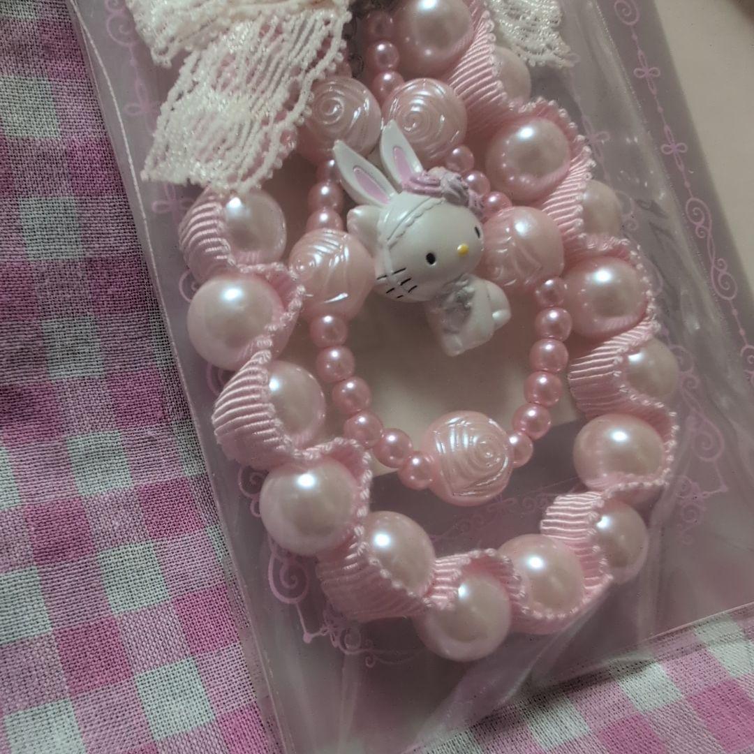 な*定様 超激レア　チャーミーキティ　うさみみ　ストラップ2個セット　レトロ