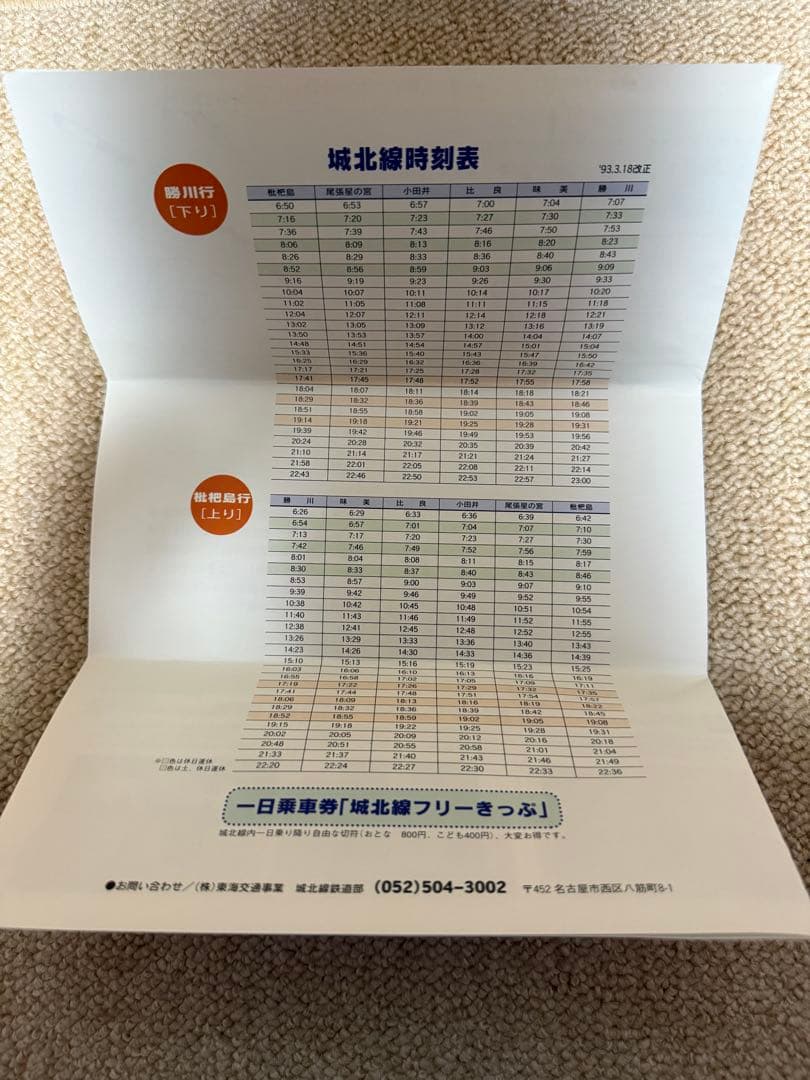 値下げ！鉄道関連：【希少】城北線 全線開通記念切符 1周年記念 JR東海 おまけ