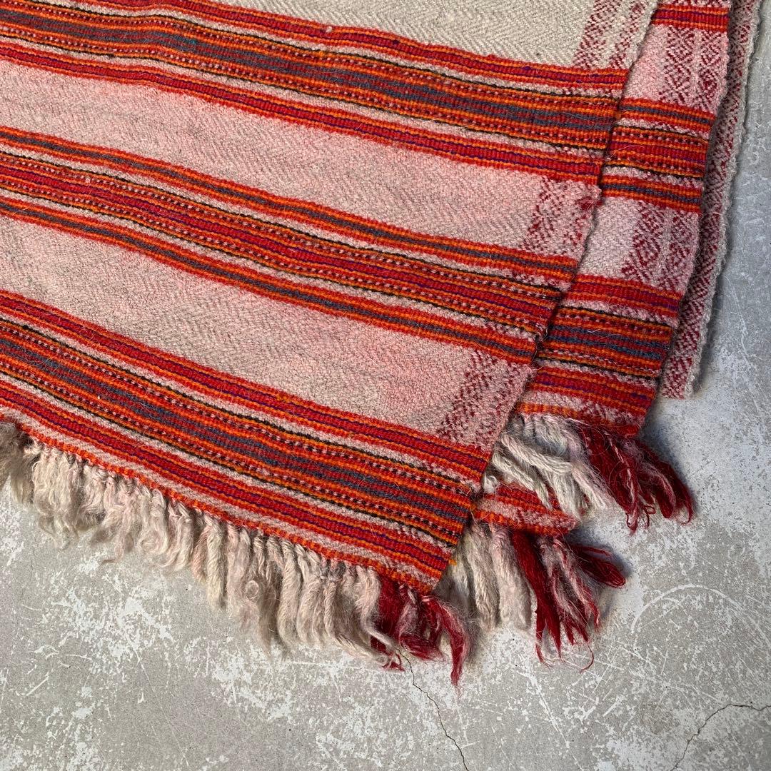 antique vintage ヒマラヤ　ウール　ブランケット　②