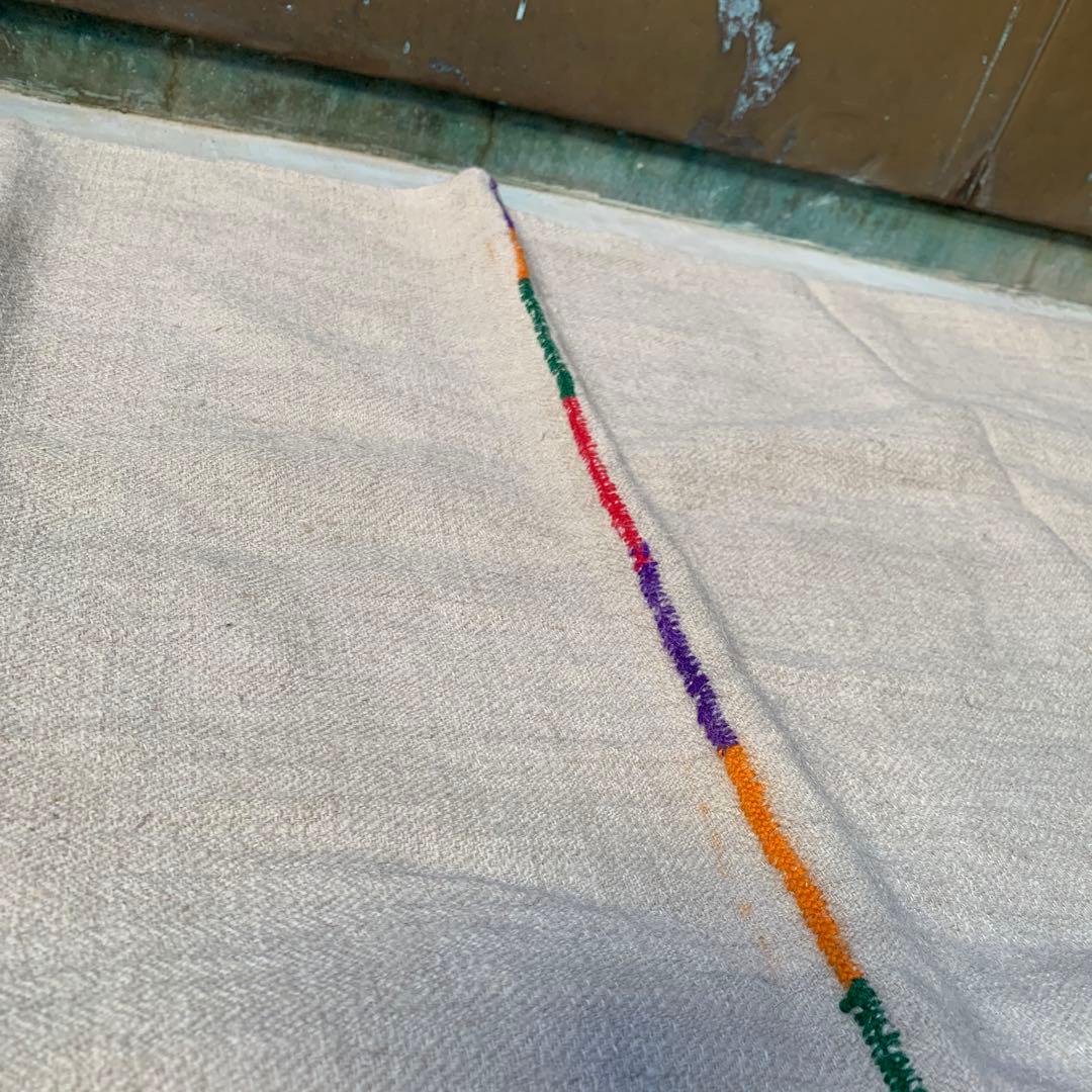 antique vintage ヒマラヤ　ウール　ブランケット　②