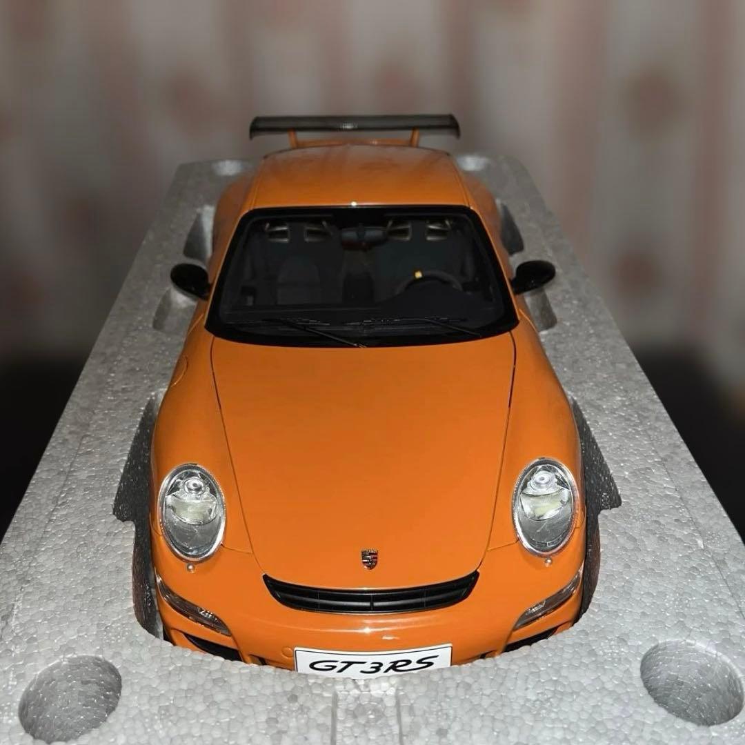 【絶版】1/12 オートアート，ポルシェ911 GT3 RS オレンジ