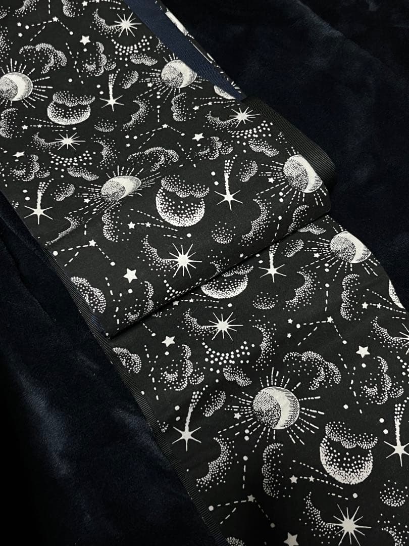 ハセガワアヤ　ばらいろ　トランプとお月様　半幅帯