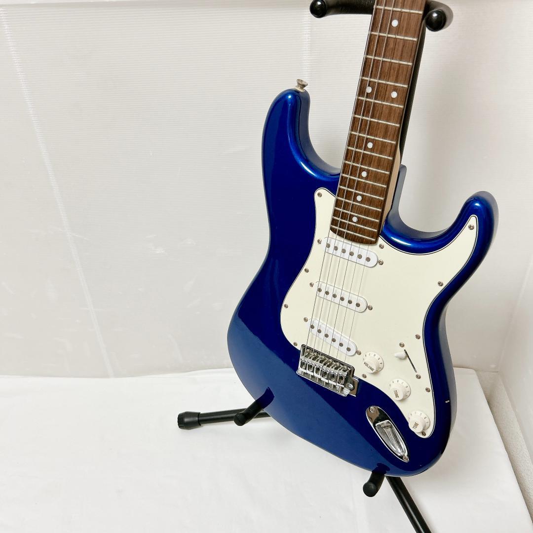 美品 Photogenic 初心者向けギター ストラトキャスター ブルー 青