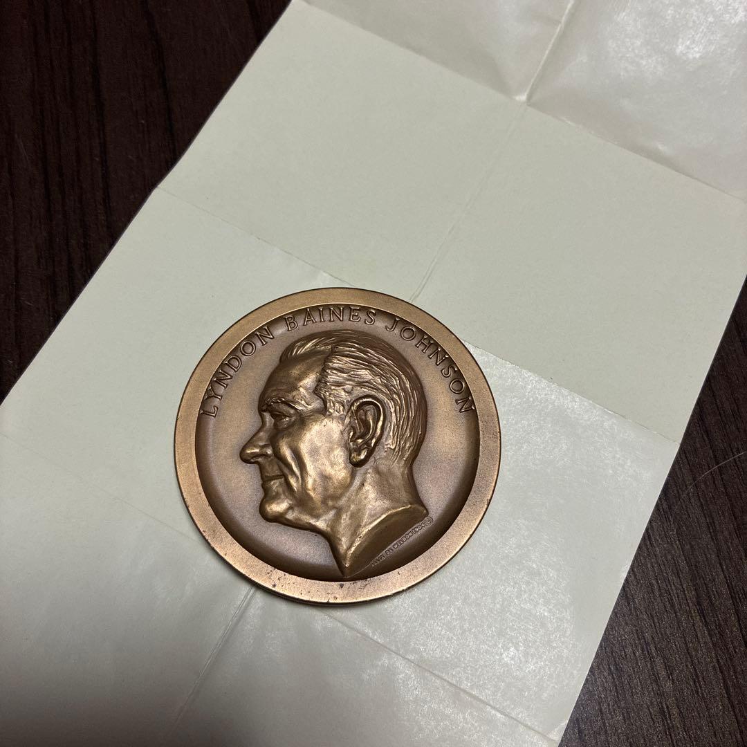 Lyndon Baines Johnson メダル ケース付き