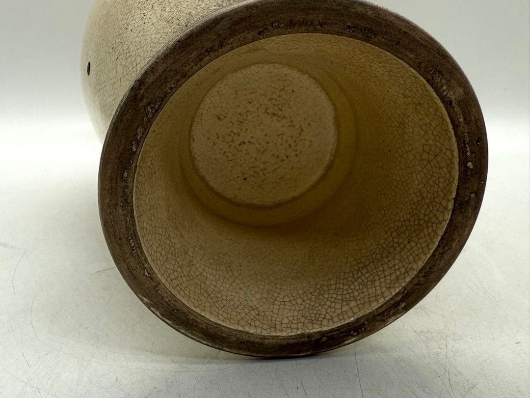 中国　清時代　白磁　雙耳瓶　送料込み251114