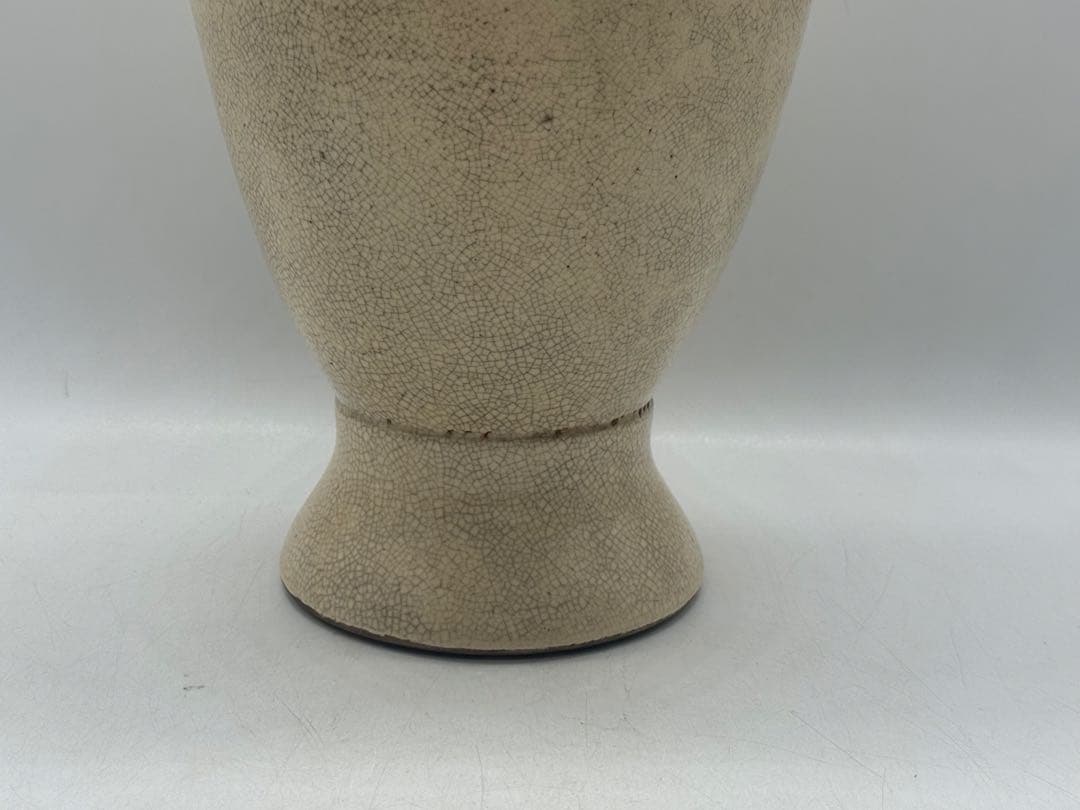 中国　清時代　白磁　雙耳瓶　送料込み251114