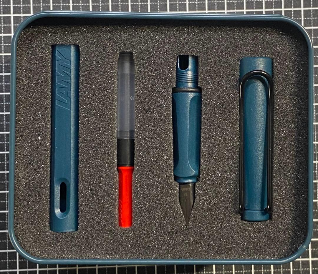 LAMY Safari PETROL 香港限定　万年筆　字幅EF