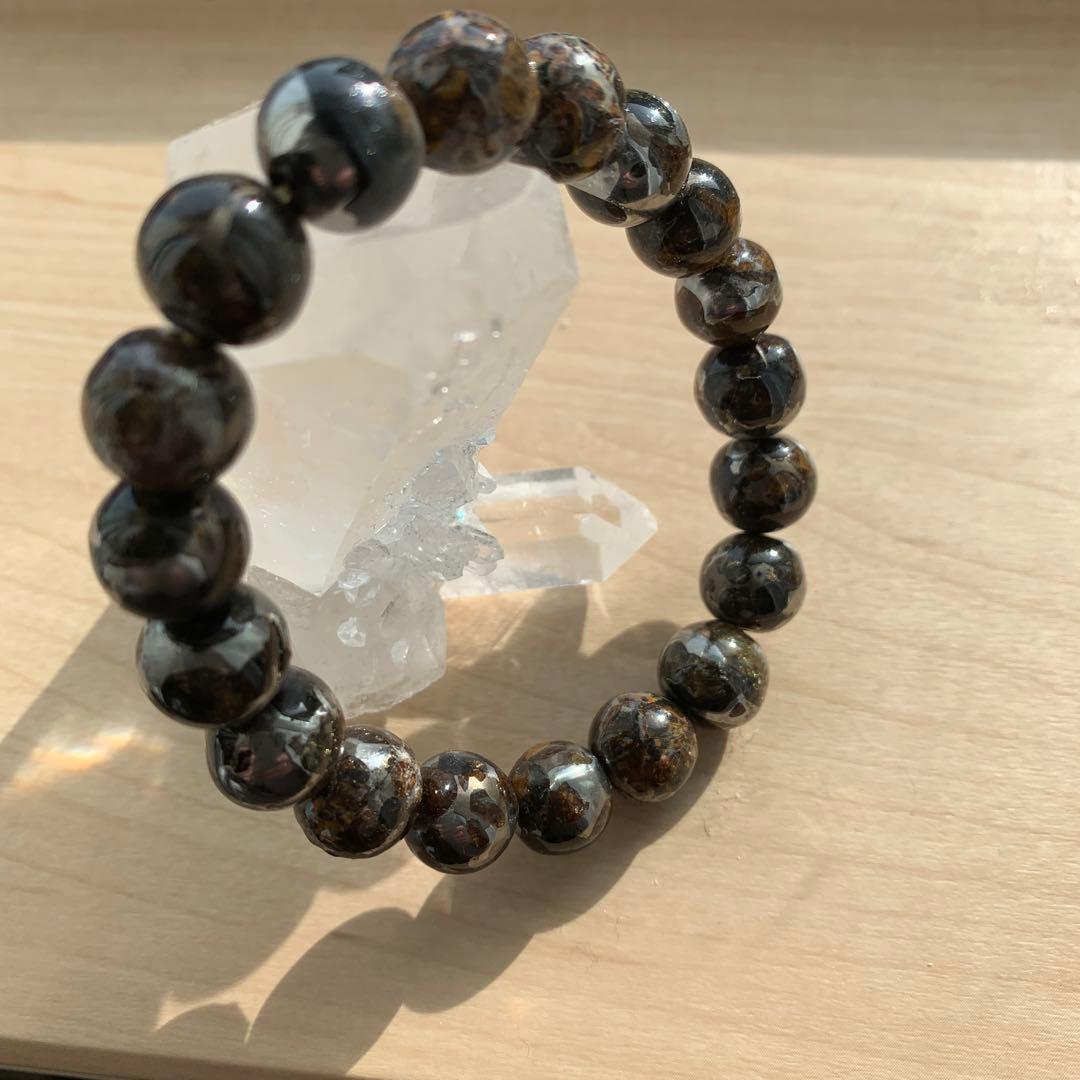 パラサイト隕石　ブレスレット　52.4g