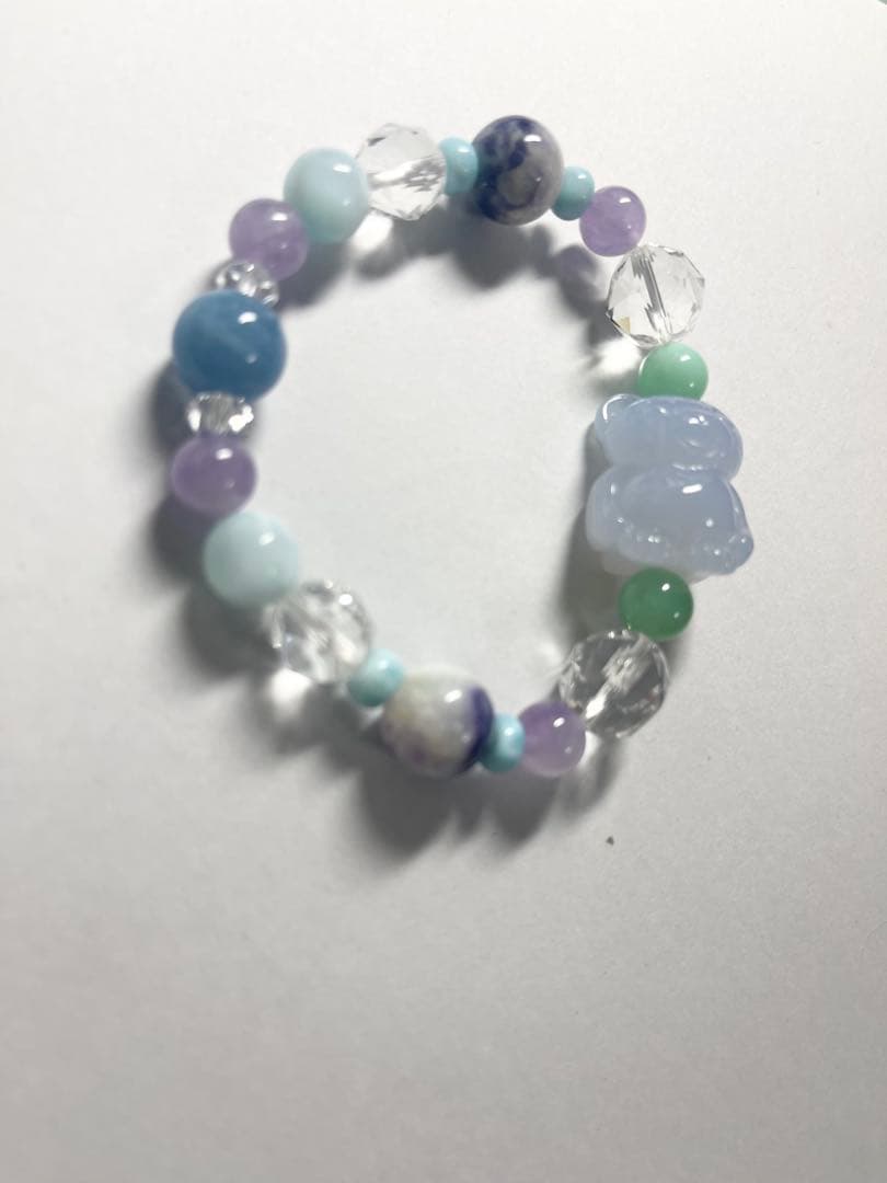 ちーはん様　くまちゃんブレスレットとまりも水晶バングル