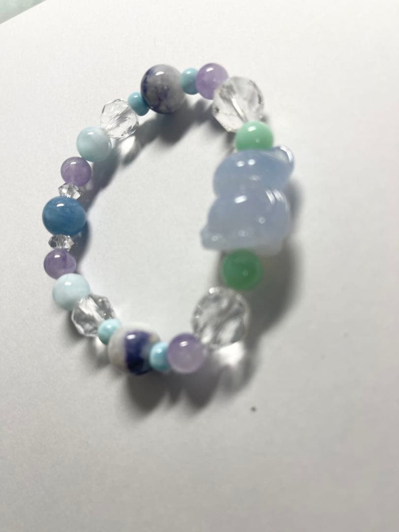 ちーはん様　くまちゃんブレスレットとまりも水晶バングル