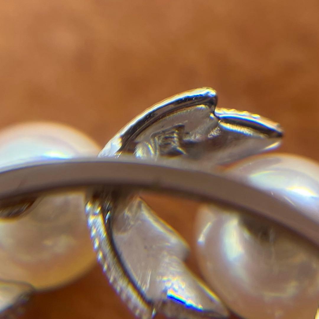 美品 MIKIMOTO ミキモト パール サークル リーフ ブローチ ドレス