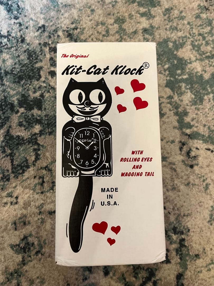 キットキャット　Kit-Cat Klock 2個セット（ブラック　ホワイト）