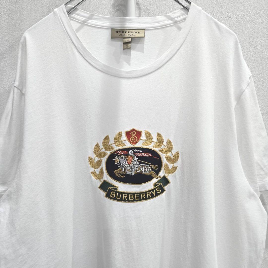 Burberry London 口ゴ刺繍　Tシャツ　カットソー サイズXL