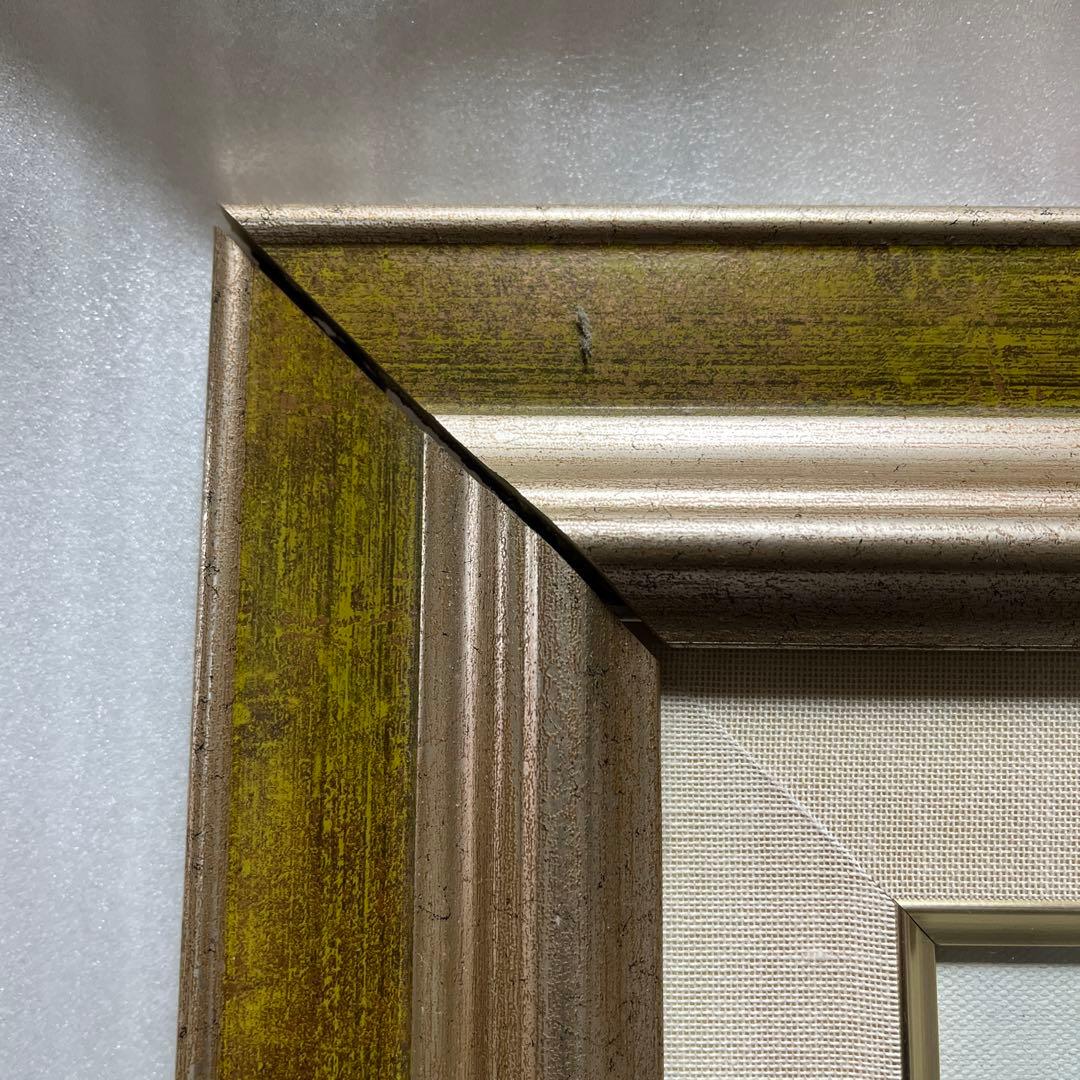 平山講平　黄色い花　静物画　油彩画　額装　サイン有り