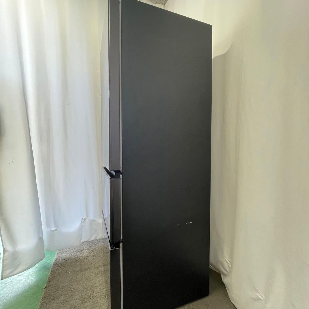 245⭕️日立　冷蔵庫　大型　黒　350ℓ　左開き　真ん中野菜室　安い　設置無料